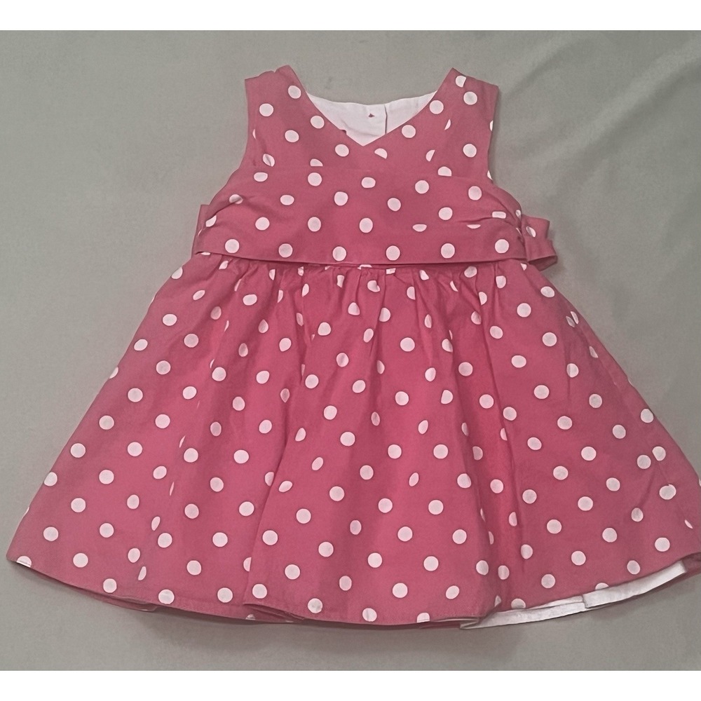 Tigerlily Girls Pink Polka Dot Party Dress Size 9-12 Months Sleeveless